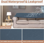 Easy-Going 100% Waterproof Oversized Loveseat Cover, Couch Cover - Image 3