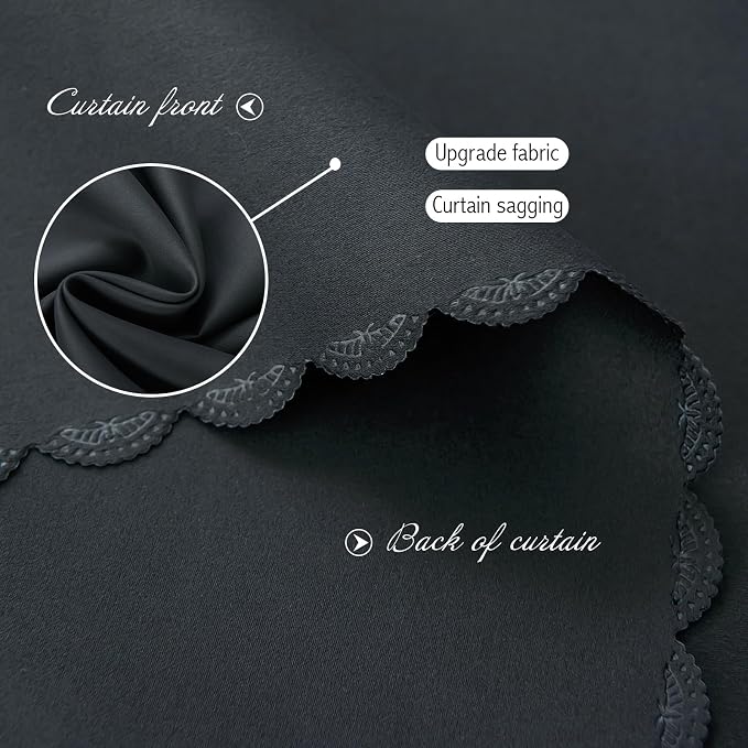 Blackout Curtains with Self Adhesive Tape No Rod No Drill Easy Install Window - Image 5