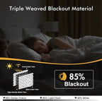 MIULEE Blackout Curtains for Bedroom 2 Panels 40 x 63 Inch Long Taupe Brown | - Image 2