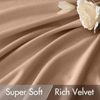 MIULEE Blush Beige Velvet Curtains 52x84 inches Luxury Blackout Curtains | - Image 4