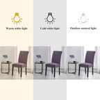Joccun Chair Covers for Dining Room Set of 6,Dining Chair Slipcovers Stretch Dining Room Chair Covers Seat Protector,Washable Parsons Chair Cover for Home,Banquet(Grapeade,6 Pack)
