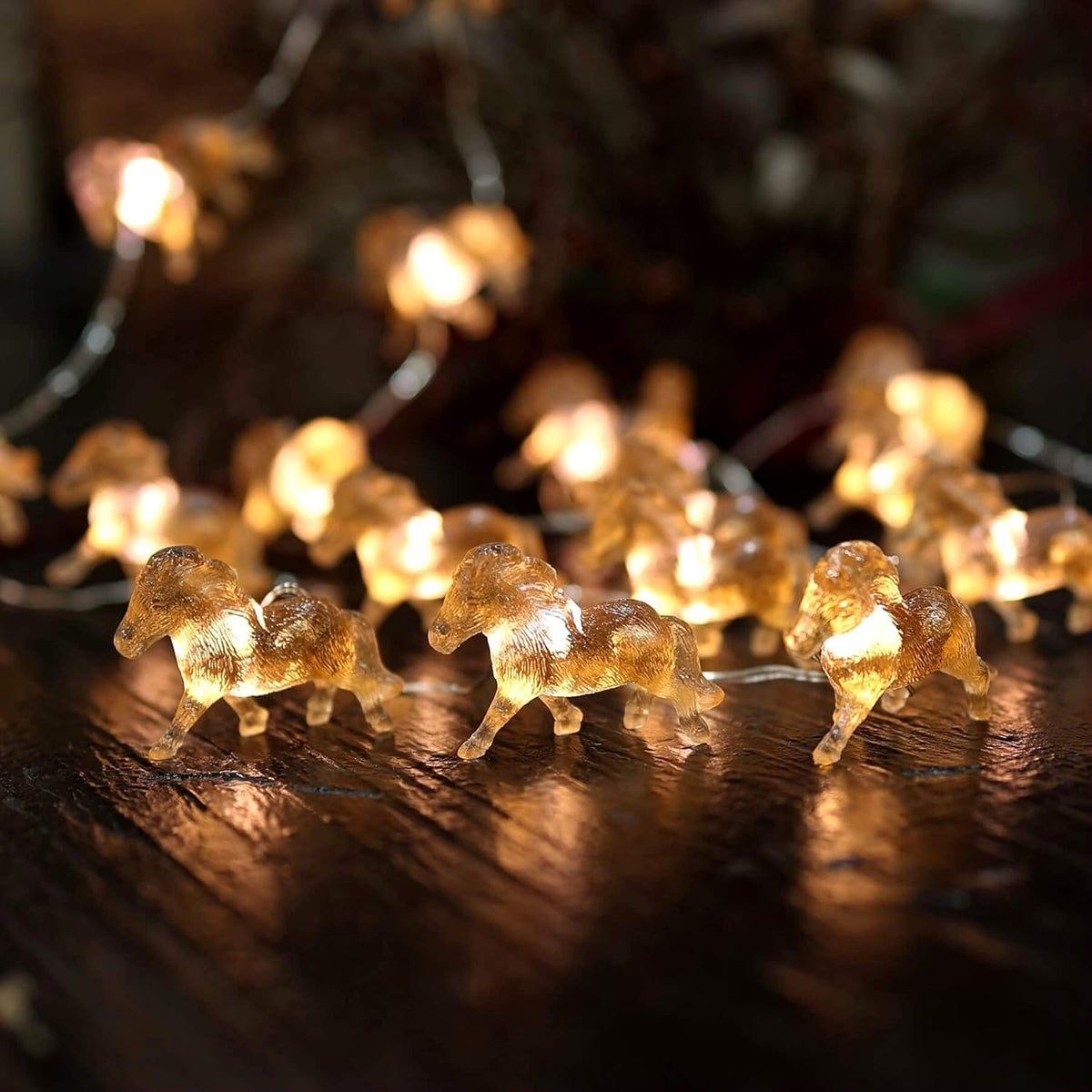 Fairy Pony String Lights Unique Decorative Light Horse Gifts for Girls Cute Lights 20LEDs 8ft Battery Operated for Birthday Horse Lover Xmas Thanksgiving Decor