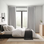 Topfinel Extra Long Total Blackout Grey Linen Curtains 108 Inches Long - Image 7