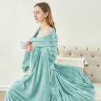 BEDELITE Fleece Blanket Soft Plush Twin Size Blanket Haze Blue 60"x80" | Ultra - Image 5