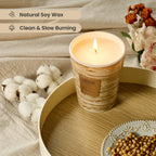 M&SENSE TobaccoVanilla Scented Candles for Home, Lead-Free Wick Highly Scented Jar Candles, 14.1 Oz 80 Hours Lasting Burning Candles Gifts for Women, Relaxing Aromatherapy Candle for Stress Relief