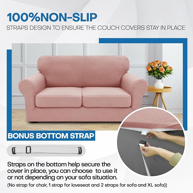 XINEAGE New 3 Pieces Couch Covers - Image 7