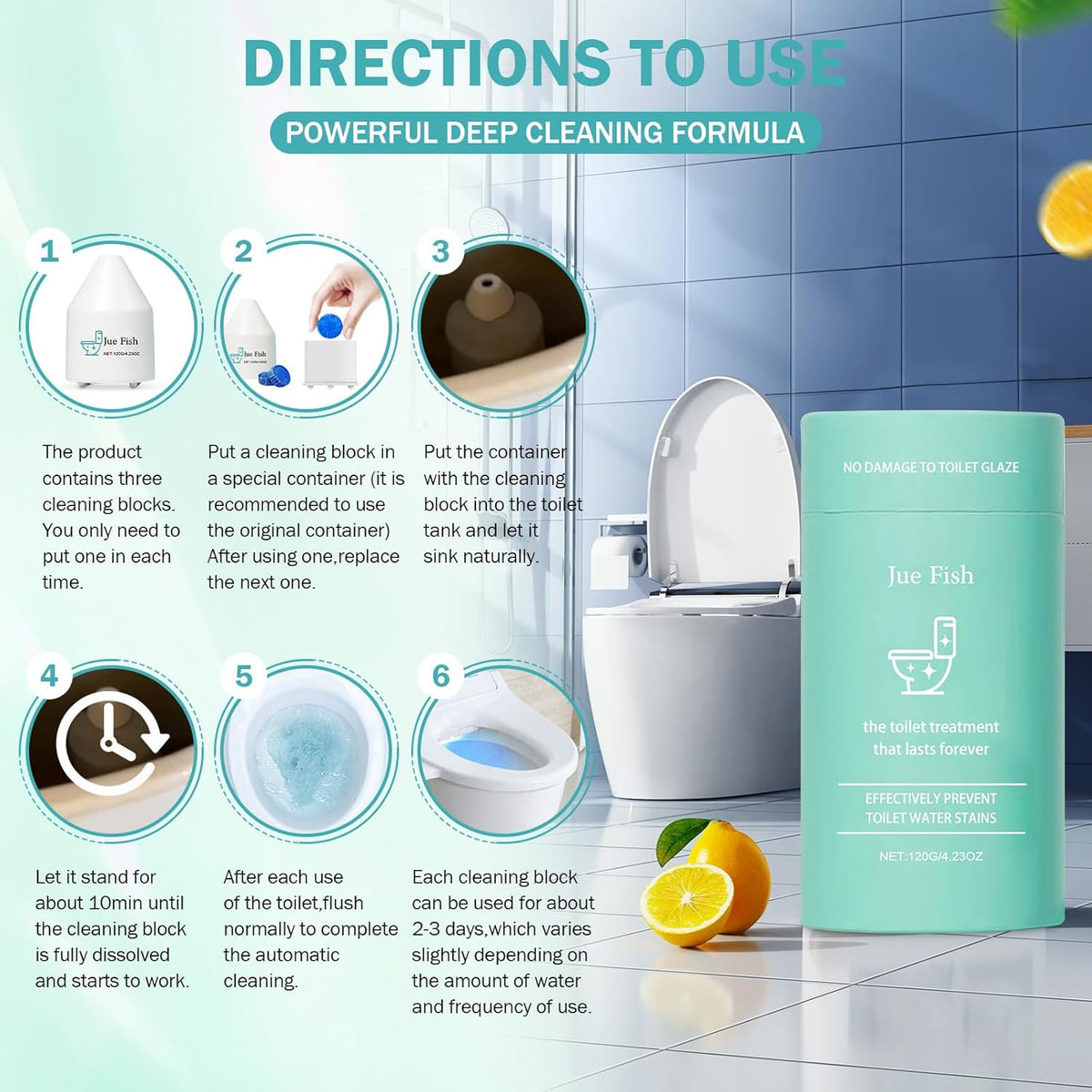 Toilet Cleaner,2025 New Toilets Bowl Cleaning, Long-Lasting Fresh Scent, Automatic Refreshes Toilets, Long-Lasting Bowl Cleaner Fresh Scent