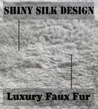 AISENO 36 Inch Christmas Tree Skirt Faux Fur Grey Bright Silk Shiny Decoration for Christmas Tree Plush Merry Christmas Decorations Decor