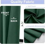 Simplebrand Ava Ever Green Short 24 Inches Blackout Curtain 2 Panels Set - Image 3