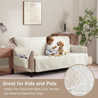 Quilted Grand Sofa Covers for 4 Cushion Couch, Couch Cover for Grand Sofa - Image 8