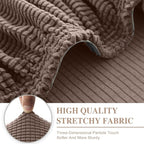 LA MEACK Couch Cushion Cover Loveseat Cover or 2 Seat Sofa Cover Washable - Image 4