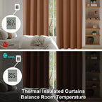 Simplebrand Ava Sun Baked Short 36 Inches Blackout Curtain 2 Panels Set - Image 6