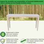 IC International Concepts Extended Length Shaker Console Table, 60" W x 16" D x 30" H Real/Solid Parawood, Kitchen/Dining, 50 Lbs. Wt. Capacity, DIY, Paint/Stain In Any Color, Unfinished