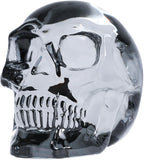 Model Statue for Home Décor Crystal Skull Decorative Figurine Gifts for Women Husbands Halloween Head Figurine Decoration Gift (Silver Skull)