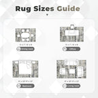 pmtsns Area Rugs 10x14 Living Room: Washable Rug Modern Abstract Neutral Soft - Image 8