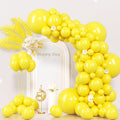 130pcs Yellow Balloons Different Sizes 18" 12" 10" 5" Party Latex Balloons for Boys Girls Birthday Baby Shower Gender Reveal Wedding Sunflower Party Decorations