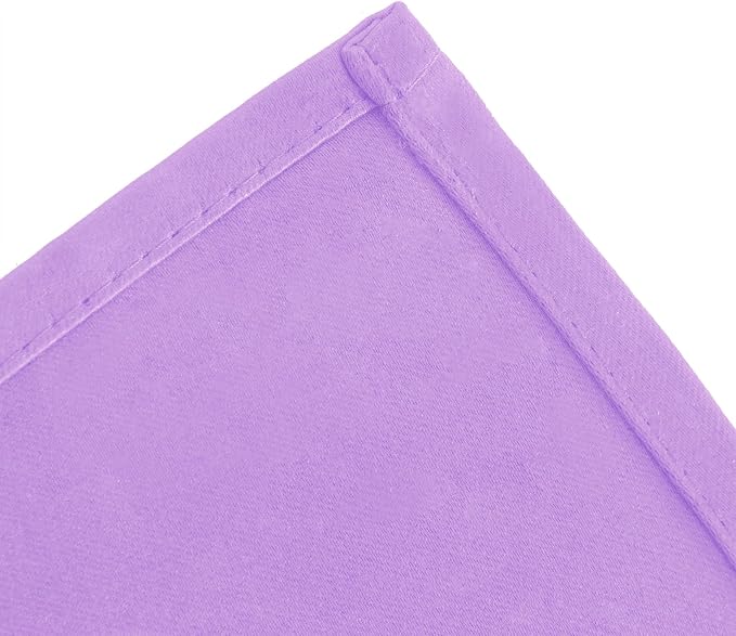 Blackout Curtains 66 x 54 Inch Long Lavender Curtains Set of 2 Panels Room - Image 7