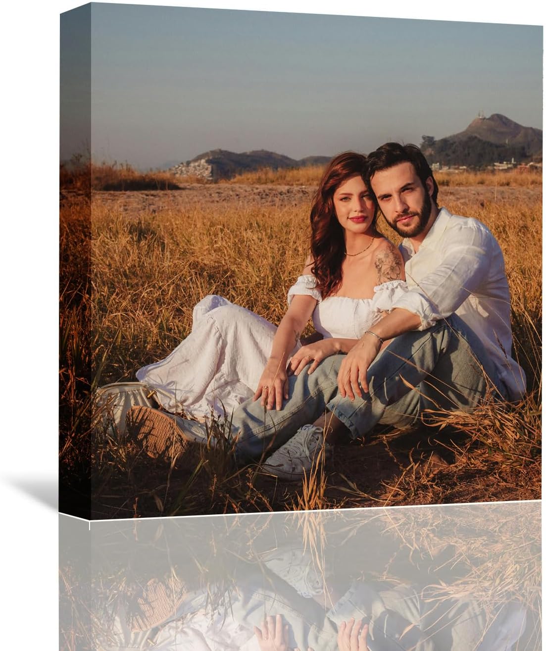 Custom Framed Canvas Prints With Your Photos-Personalized Picture To Canvas Wall Art ，Home Decoration Gifts Holiday Gifts