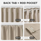 Joydeco Blackout Curtains 108 Inches Long, Thermal Insulated Black Out Curtains - Image 3