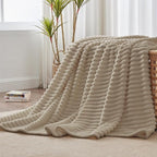 BEDELITE Ribbed Twin Blanket for Couch & Bed, Warm Yet Lightweight, Ribbed - Image 2