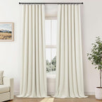 108 Inch Curtains 2 Panel Set Burg Modern Dark Out Curtains - Image 9