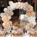 130pcs Blush Pink Balloons Different Sizes 18" 12" 10" 5" Boho Pink Latex Balloon Garland Arch Kit for Birthday Baby Shower Graduation Wedding Gender Reveal Party Decorations