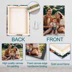 Custom Framed Canvas Prints With Your Photos-Personalized Picture To Canvas Wall Art ，Home Decoration Gifts Holiday Gifts