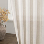 Beige Linen Curtain 96 inches Long - Image 2