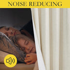 NICETOWN Natural Thick Linen Blend 100% Blackout Curtains - Image 3