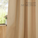 NICETOWN Flax Burlap Linen Curtains - Image 3