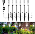 B-right 3PCS Extension Lights for Path Lights, Extendable Waterproof 0.8W 95 Lumens per Light Cool White 6000K (No Adapter)