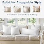 MIULEE 28x28 Euro Pillow Inserts, Double-Layer Down-Proof Cotton Cover - Image 4