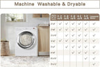 Beige Grey Washable Rugs 9x12 Area Rugs - Image 9