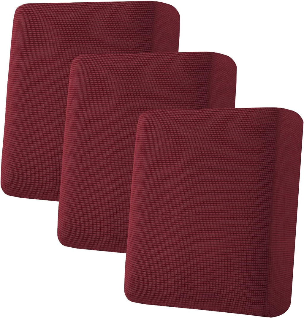 H.VERSAILTEX Super Stretch Stylish Cushions Covers/Furniture Cover Spandex Jacquard Small Checked Pattern Super Soft Slipcover Washable Individual