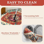 SERISSA 9x12 Washable Non Slip Boho Area Rug - Image 3