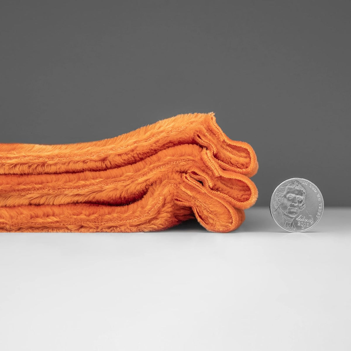 Mellowdy Extra Thick Hearty Plush Flannel Blanket (Burnt Orange, 60x80) - 500GSM Twin Size Warm Blanket for Winter, Fall | Soft, Fluffy, Cuddly, Perfect for Bed, Oversized Throw for Couch, Sofa