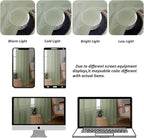Chyhomenyc Sage Green Sheer Curtains 90 Inches Long 2 Panels, Light Filtering - Image 4