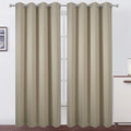 Blackout Curtains 52 x 84 Inch Long Beige Curtains Set of 2 Panels Room by Lemomo