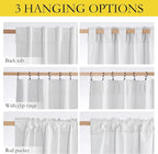 NICETOWN Rod Pocket 100% Blackout Linen Curtains - Image 6