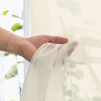 Cream Sheer Curtains 90 Inches Long 2 Panels - Image 5