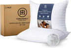 Threadmill Bed Pillows Queen Size Set of 2 | Soft Down Alternative Cooling Bed Pillow for Sleeping | Soft Pillows for Bed | 20x30 Hotel Pillow, Queen Pillows 2 Pack for Back, Stomach or Side Sleepers
