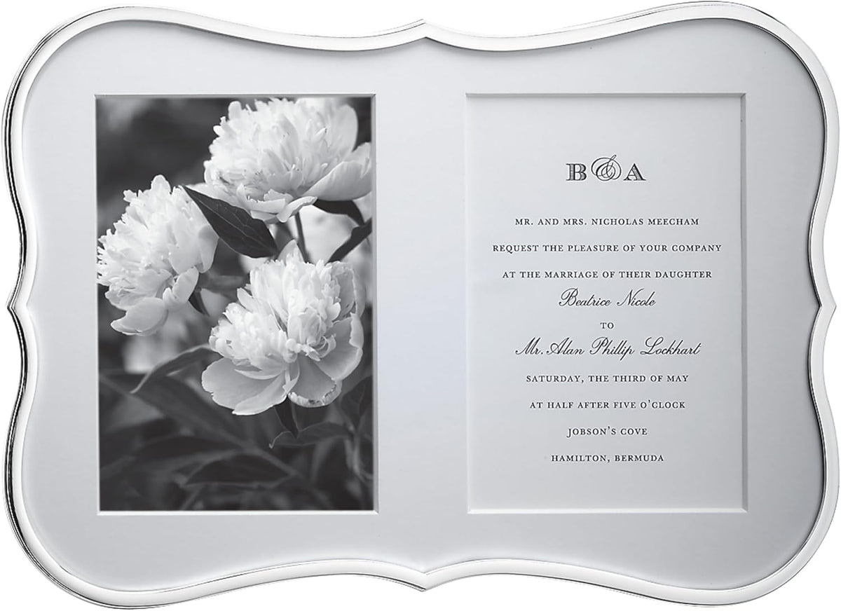 Kate Spade New York Crown Point Double 5" X 7" Frame, 2.60 LB, Silver