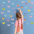 20PCS Butterfly Thick Gel Cling Spring Window Gel Clings Decals Stickers Butterfly Window Decorations for Kids Toddlers Home Airplane Classroom Nursery Spring Party Supplies Removable Reusable