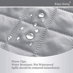 Easy-Going Reversible Couch Cover, Recliner 19 in, Light Gray/Ivory | Machine - Image 4