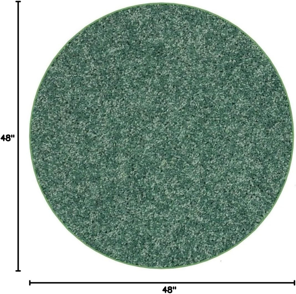 KOECKRITZ Soft and Colorful Kids Classroom Area Rugs (Passes Flammability Pill Test) Many Sizes and Bright Colors to Select from (4' Round, Froggy)