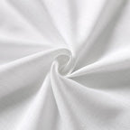 White Cafe Curtains 48 Inch Length Set 2 Panel Back Tab Pocket Semi Sheer Short - Image 6