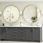 Bathroom Mirrors for Over Sink, Round Frameless Mirrors for Wall, 20x20 Inch Beveled Bathroom Mirror, Bathroom Vanity Circle Mirror for Bedroom Living Room Entryway Home Decor