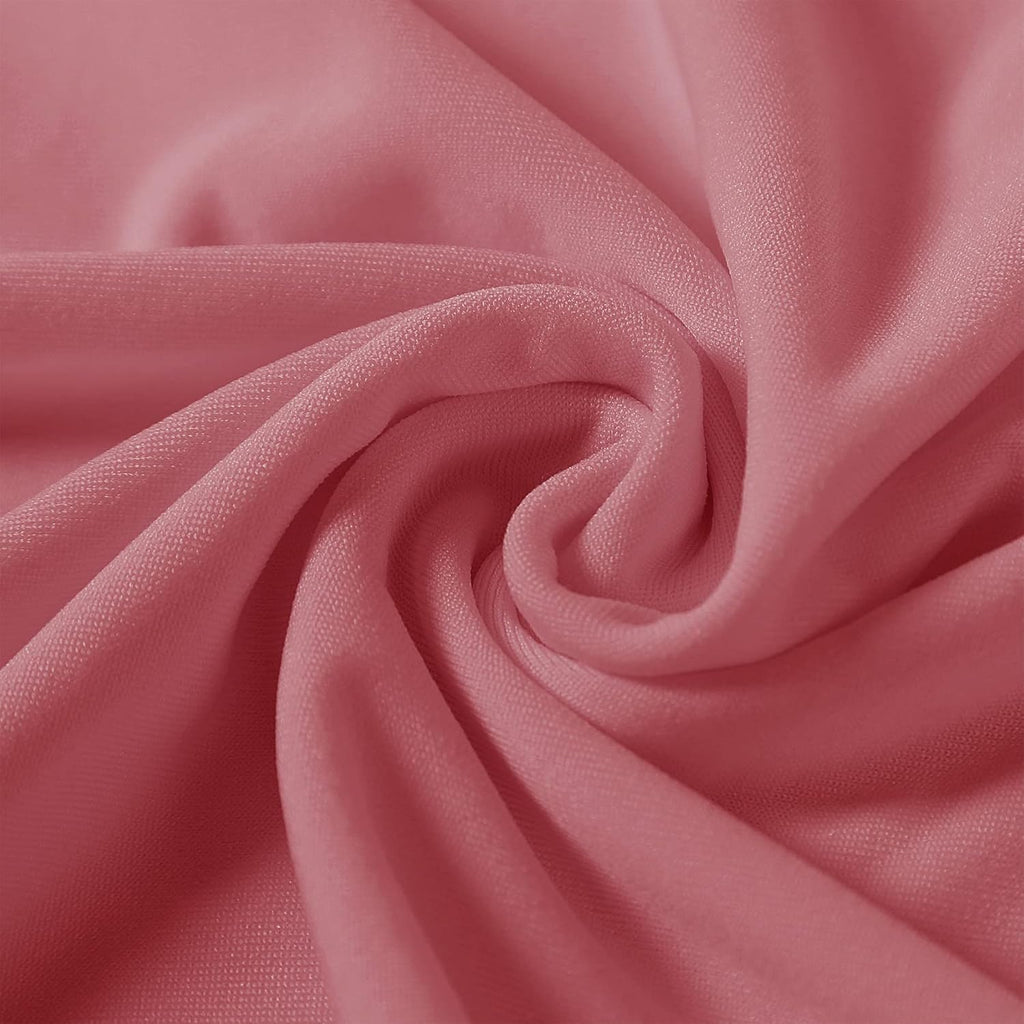 Spandex Chair Covers, 25PCS, Washable Protector for Living Room, Party, Banquet, Wedding, Hotel (Dusty Pink)
