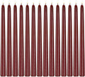 14 Pack Dark Red Taper Candles 12 Inch Tall 3/4 Inch Thick Burn 10 Hours (Burgundy)