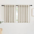 RYB HOME Sheer Linen Curtains Light & Privacy Semi Translucent Curtains Sheer by RYBHOME